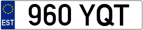 Trailer License Plate